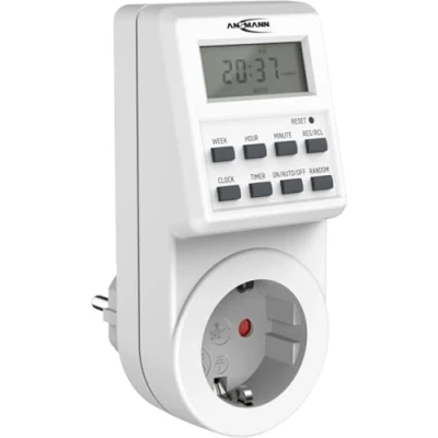 Afbeelding van Ansmann 1260 0009 Stopcontact timer, digitaal dagprogramma, weekprogramma, 3680 W, willekeurige functie