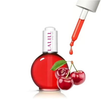 Afbeelding van LALILL Nagelriemolie 75ml Kersen nagelverzorging olie Nagelolie verzorging voor nagels nagelriemen SPA Manicure Nagel Design handen Veganistisch Met pipet