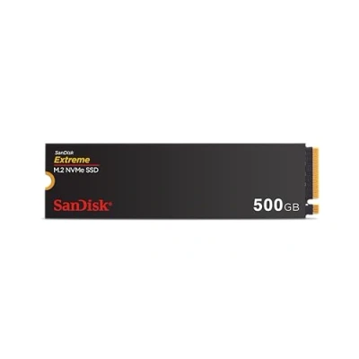 Afbeelding van SanDisk Extreme M.2 NVMe SSD 500 GB (Interne SSD, PCIe Gen 4.0, Tot 5.000 MB/s, nCache Technologie, 5 Jaar Garantie)