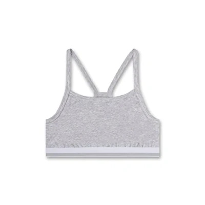 Afbeelding van Sanetta meisjes sport bh, lichtgrijs, gemêleerd, 152 cm