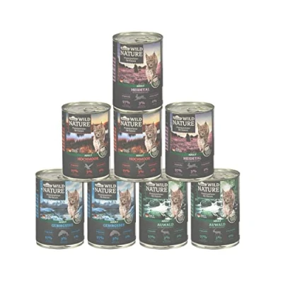 Afbeelding van Dehner Wild Nature Kattenvoer voor volwassenen, 8 x 400 g (3,2 kg)