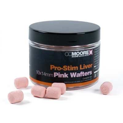 Afbeelding van CC Moore Pro Stim Liver Colour Dumbell Wafters Pink (10x14mm) Hookbaits