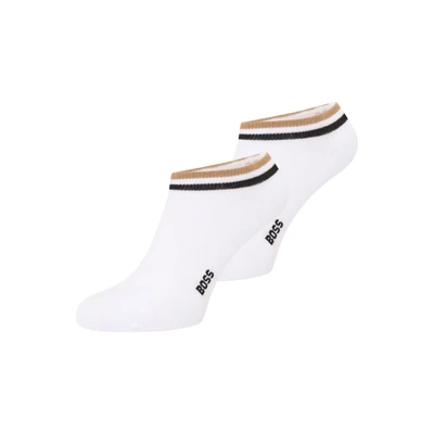 Afbeelding van BOSS Heren 2P AS Uni Stripe CC enkelsokken, White100, 39 42, 39/42 NL