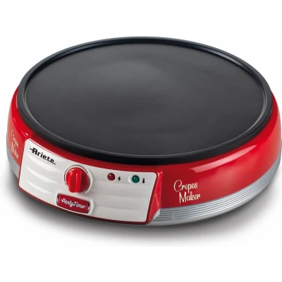 Afbeelding van Ariete Retro 202/00 Partytime Pannenkoekenmaker Crêpe maker 1000 Watt Rood