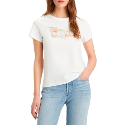 Afbeelding van Levi&#039;s THE Perfect TEE Tshirt print, Dames, Maat: XXS, Bright white