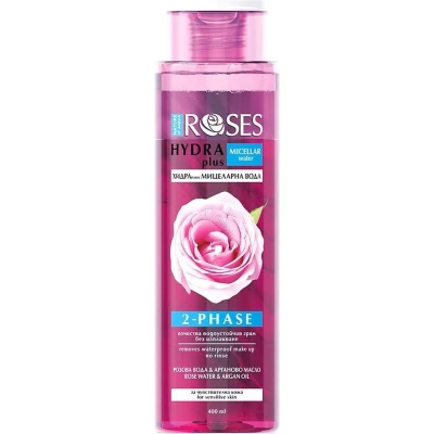 Afbeelding van BIOLOGISCHE TWEE FASE MICELLAIR ROZEN WATER, make up remover, 400ML