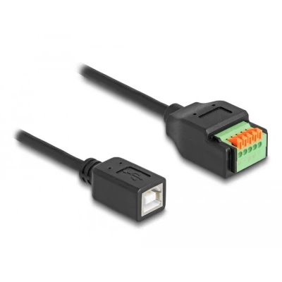 Afbeelding van Delock USB 2.0 Kabel Typ B Buchse zu Terminalblock Adapter mit Druckta