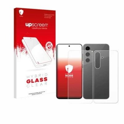 Afbeelding van upscreen Screenprotector voor Samsung Galaxy S24 FE (Voor+Achter) Folie Beschermfolie Beschermglas transparant
