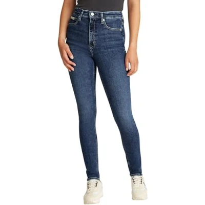Afbeelding van Calvin Klein Jeans HIGH RISE Skinny Fit, Dames, Maat: 31x32, Denim dark