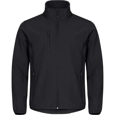 Afbeelding van Clique Basic Softshell Jas Heren Zwart maat L