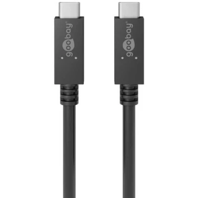 Afbeelding van USB C naar kabel 0.5 meter 3.2 (100% koper, Power Delivery, 100 W, Zwart)