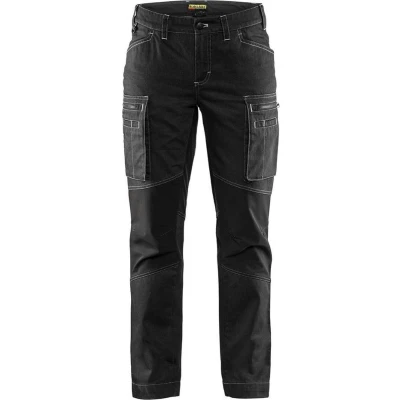 Afbeelding van Blaklader Service Werkbroek Dames stretch 7159 1142 Vrouwen Zwart 36