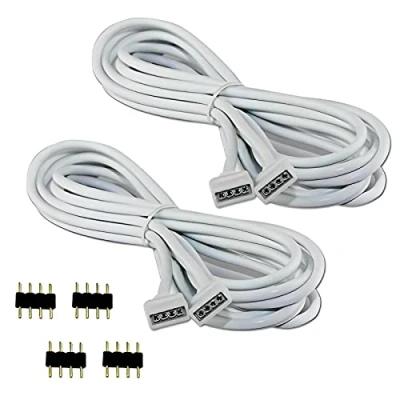 Afbeelding van COOLWEST 2 stuks m verlengkabel voor LED RGB Strip 4 pins, connector, geschikt strips