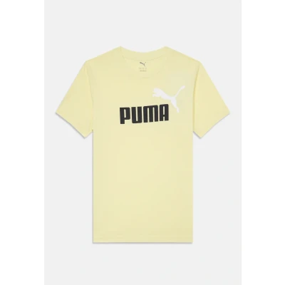 Afbeelding van Puma LOGO TEE Unisex Tshirt print goldcoloured voor kinderen, Maat: 176, Gold/coloured