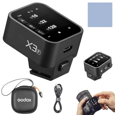Afbeelding van GODOX Xnano F 2.4G draadloze flitsontspanner zender met USB aansluiting, 32 kanalen, 16 groepen, compatibel Fujifilmcamera&#039;s