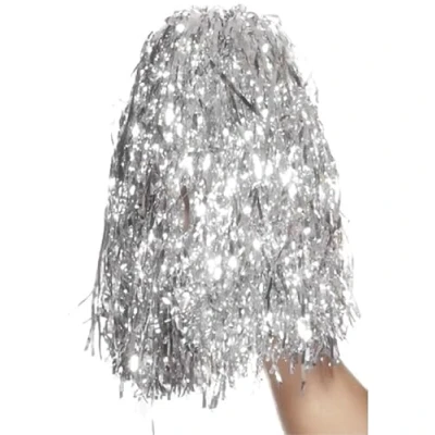 Afbeelding van Dressing Up &amp; Costumes Party Accessories Pom Poms Metallic Silver