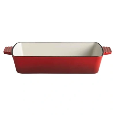 Afbeelding van APS 88310 5 STARS ovenvorm, gietijzer, geschikt voor inductie, ovenbestendig, 33 x 24 cm, hoogte 6,5 3,5 liter, rood