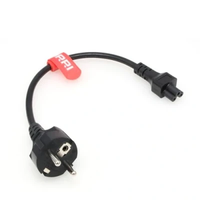 Afbeelding van DRRI IEC C5 Mickey Mouse Plug naar Europa schuko CEE 7 Socket Verlengkabel voor Lenovo Computers TV&#039;s Monitoren Printers 12&#039;&#039;