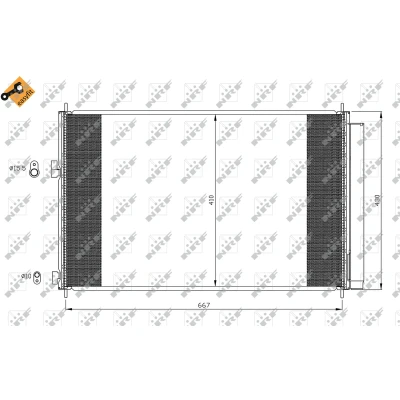 Afbeelding van Condensor, airconditioning NRF 35641