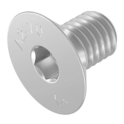 Afbeelding van SECCARO verzonken schroef M6 x 10 mm, roestvast staal V2A VA A2, DIN 7991 / ISO 10642, binnenzeskant, 20 stuks