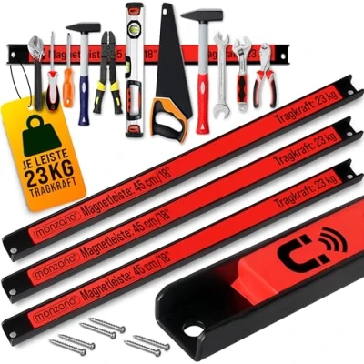 Afbeelding van Deuba Magnetische Gereedschaphouder 3 Stuks 45 cm tot 23 Kg