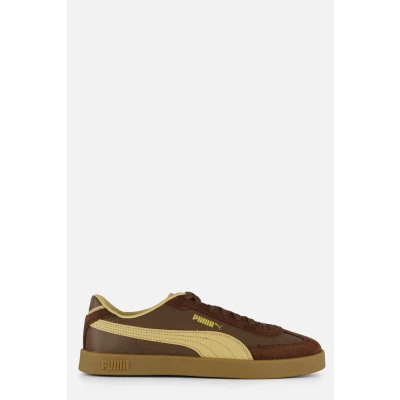 Afbeelding van Puma CLUB II ERA Unisex Sneakers laag, Maat: 44, Espresso brown/sand dune/gold Leer en imitatieleer