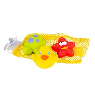 Afbeelding van Playgro Badspeelgoed voor 3 vrienden met opbergnet, waterdicht, vuilvrij