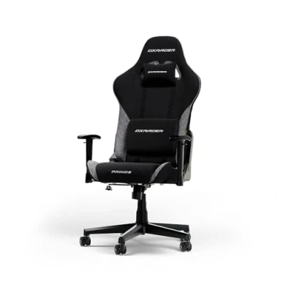 Afbeelding van DXRacer PRINCE L Zwart &amp; Grijs Stof de Originele Gamingstoel