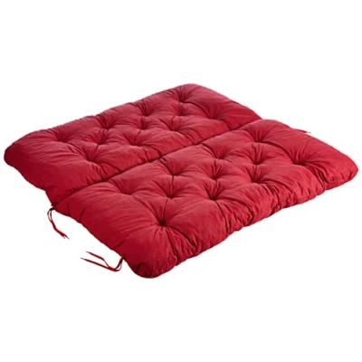 Afbeelding van Meerweh Zitkussen en rugkussen Bank Hanko, rood, ca. 100 x 98 8 cm, bankkussen, bekleding