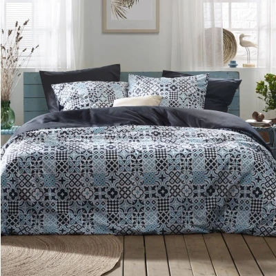 Afbeelding van Dekbedovertrek De Witte Lietaer Azula Oxyde Percal 140 x 200 / 220 cm 1 Persoons