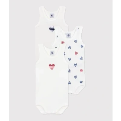 Afbeelding van Petit Bateau BÉBÉ Unisex 3 PACK Body voor kinderen, Maat: 74, Marshmallow/medieval