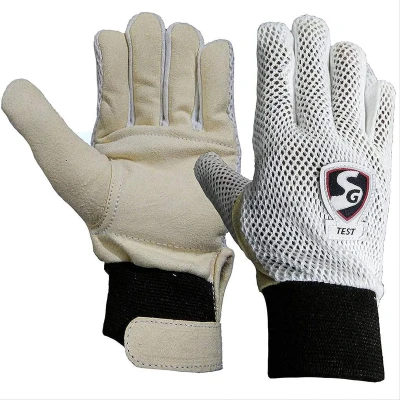Afbeelding van SG Test Wicket Keeping Binnenhandschoenen voor Heren Dubbele Katoenen Stof Comfortabele Pasvorm Kit en Jongens Snellere Zweetabsorptie Veelkleurig