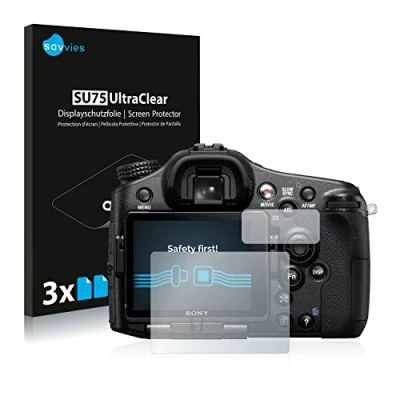 Afbeelding van Savvies Screenprotector voor Sony Alpha 77 (SLT 77) Folie Beschermfolie transparant (6 Stuks)