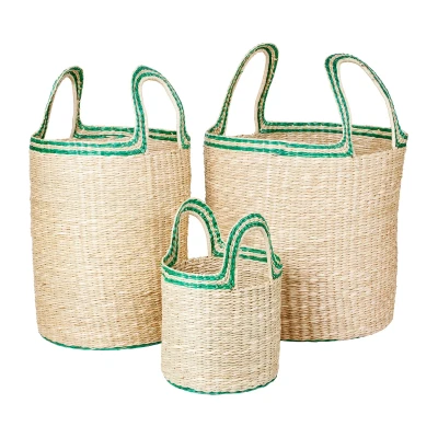 Afbeelding van Broste Copenhagen manden zeegras Jelly Green 3