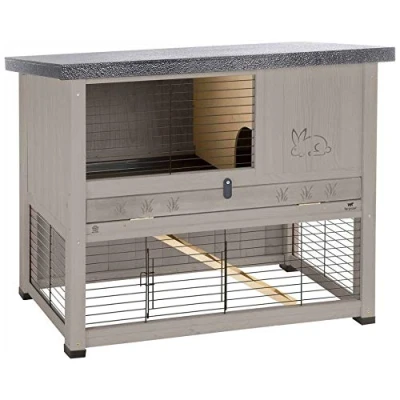 Afbeelding van Ferplast Konijnenhok Ranch 100 Restyle 95x64.5x84.5 cm grijs 57090011