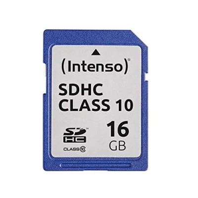 Afbeelding van Intenso SDHC 16GB Class 10 geheugenkaart blauw