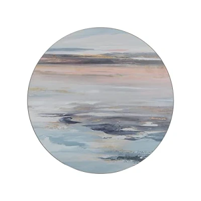 Afbeelding van Creatieve top placemats met kurk achterkant, bedrukt, rond, kurk, meerkleurig,
