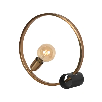 Afbeelding van LABEL51 Ring tafellamp 38 cm goud Metaal