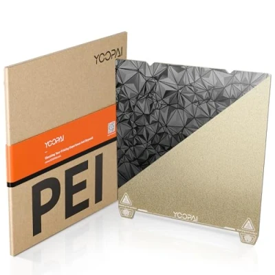 Afbeelding van YOOPAI Dubbelzijdig getextureerde PEI + gladde PEO printplaat 235 x mm, magnetisch Spring Steel printbed voor Creality Ender 3/ 3 Pro/Ender V2/ S1/ Neo/Voxelab Aquila