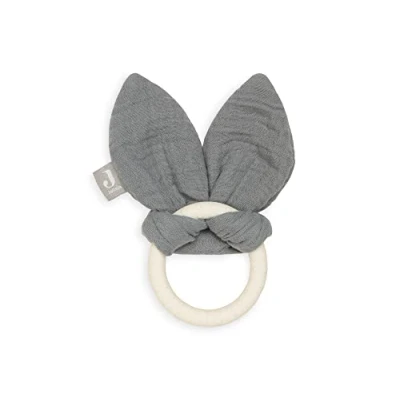 Afbeelding van Jollein Siliconen Bijtring Bunny Ears Grijs