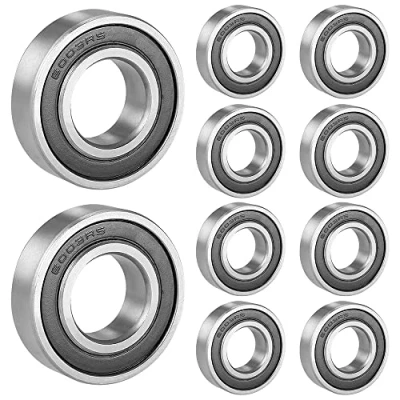 Afbeelding van ANGEEK 10 stuks 6003 2RS kogellagers 17 mm x 35 dubbel beschermde groefkogellagers voor doe het zelf, draaibanken, motoren, 3D printers, freesmachines, verschillende mechanische apparaten, enz