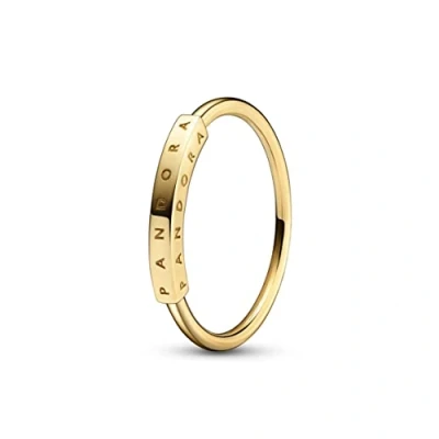 Afbeelding van Pandora Gold 152230C00 Ring Signature I D geelgoud