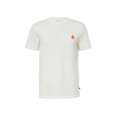 Afbeelding van s.Oliver MIT Grillmotiv Tshirt print, Heren, Maat: XXL, Weiß