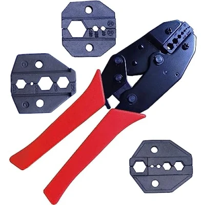 Afbeelding van Nikang Coax Krimptang Set, BNC TNC SMA UHF PL259 N F ST SC etc RF Connector Crimper Compressie Tang, met 3 verwisselbare matrijzen, kan krimpen 1,07 10,9 mm coaxiaal