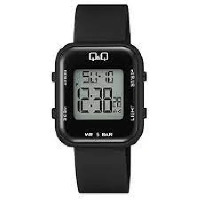 Afbeelding van Q&amp;Q model m207j001y (sport) horloge digitaal stopwatch datum 5 atm waterdicht
