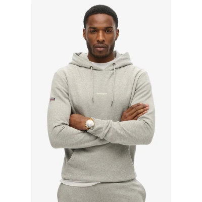 Afbeelding van Superdry Mannen Effen Hoodie Grijs Grootte: L