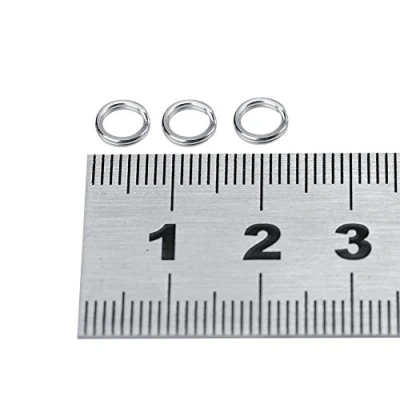Afbeelding van Fishing Split Rings Double Loop Lures Connector Tackle Kit for Accessory(100pcs 6#)