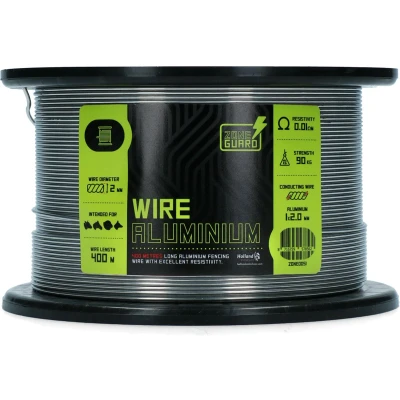 Afbeelding van ZoneGuard Aluminium Draad Basic 400m Grijs 400 m