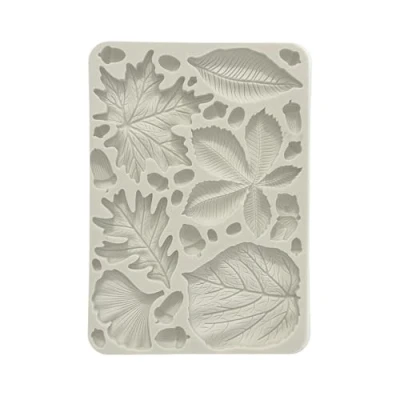 Afbeelding van Stamperia Forest Silicon Mould A5 Leaves and Acorns (KACMA539)