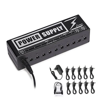Afbeelding van Donner Gitaarpedaal power supply 10 geïsoleerde uitgang pedaal voeding voor 9V/12V/18V effectpedalen (DP 2)